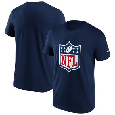 T-Shirt FANATICS "Fanatics T-Shirt NFL Primary Logo", Damen, Gr. M, blau, 100% Baumwolle, Shirts T-Shirt