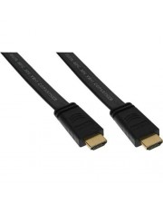 InLine High Speed HDMI mit Ethernetkabel M bis M 7.5 m Schwarz flach (17007F)