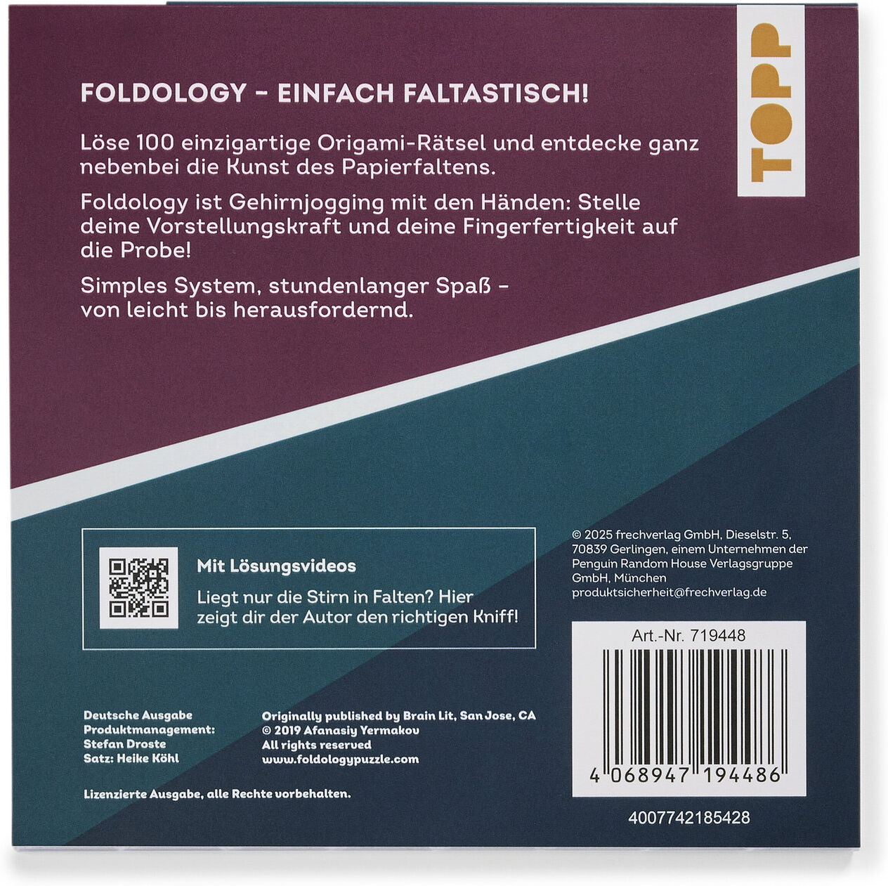 Tchibo - Buch »Origami-Rätsel«