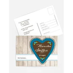 Antwortkarten Hochzeit selbst gestalten mit Spruch und Fotos im Onlinedesigner bei Meine-Kartenmanufaktur.de