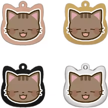 Inspire Curations PawPrint Personalized Stainless Steel Pet ID Tag 11 golden