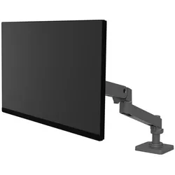 Ergotron Lx Pro Arm C-Klemme Kurze Stange Einzelhalterung Grau (Tisch, 34", 10 kg), Monitor Halterung, Grau