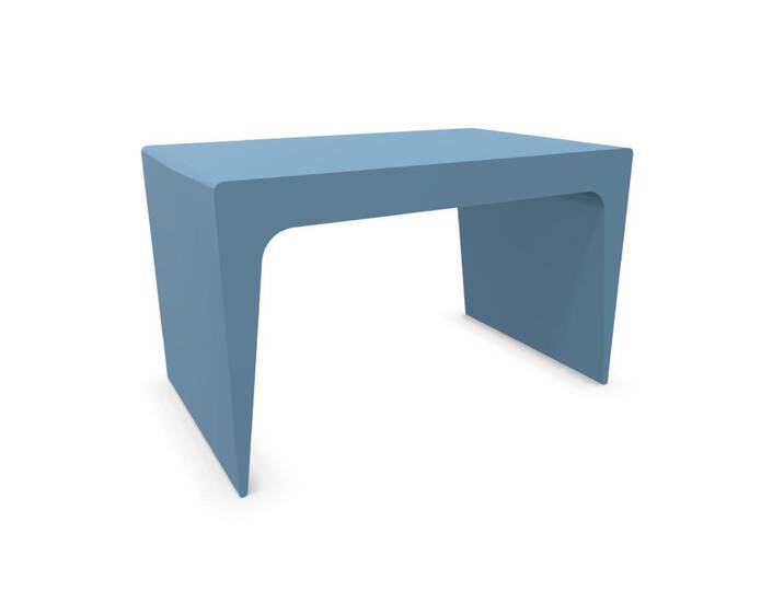 KRISTALIA table basse CU 65 cm (Poudre bleue - polyuréthane)