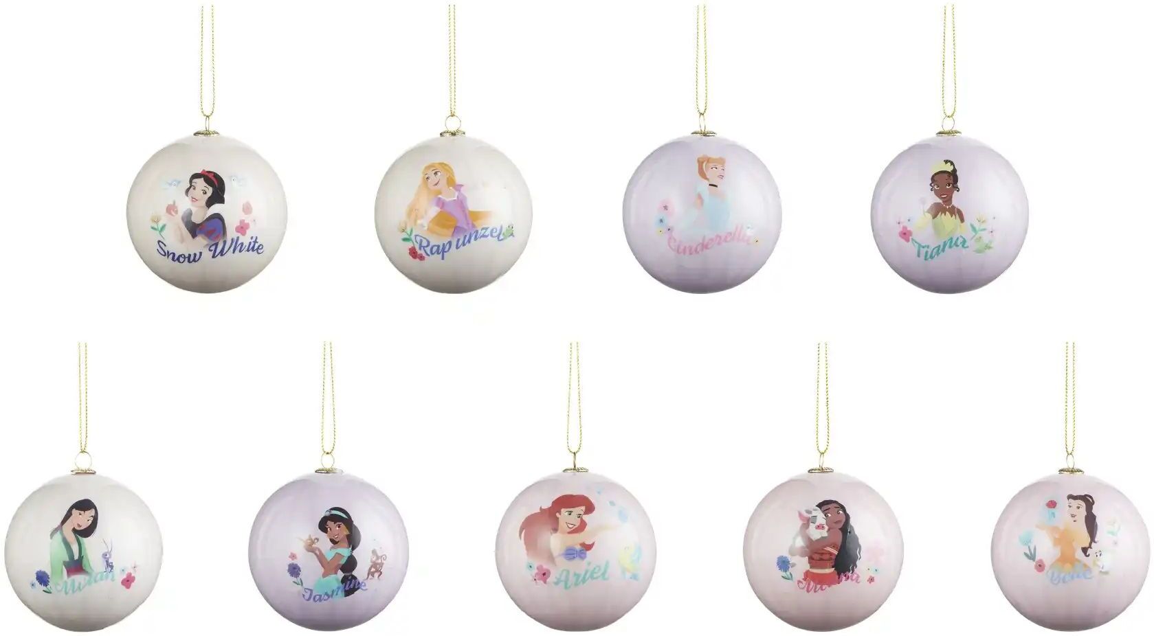 Weihnachtskugeln  Disney  9er Set   ¦ rosa/pink ¦ Kunststoff ¦ Maße (cm):
