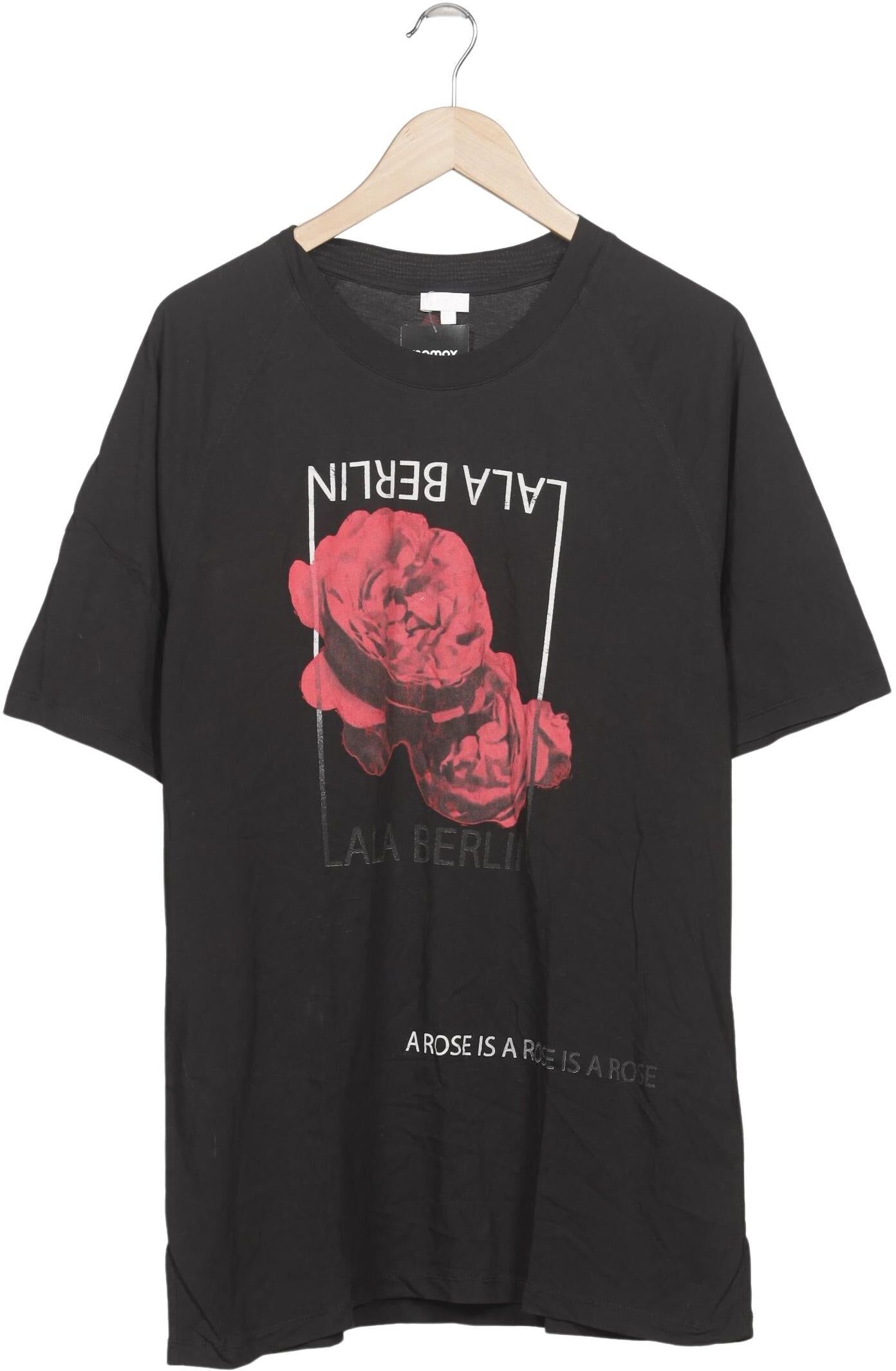 Lala Berlin Damen T-Shirt, Schwarz, Gr. L, Baumwolle - Second Hand
