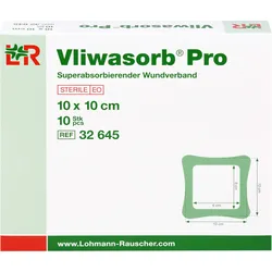 Vliwasorb pro Superabsorb. Steril 10x10cm 10 ST