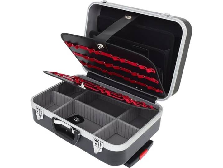 KS Tools 850.0530 Valise de technicien en ABS sur roulettes - 6kg Valise de technicien sur roulettes avec système trolley
