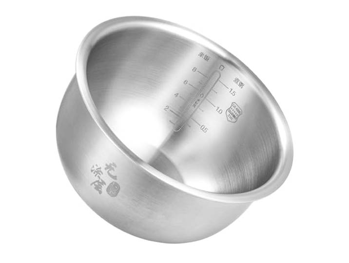 Quixpszto 3-l-Reiskocher, Innentopf aus Edelstahl 316, kompatibel mit ZOJIRUSHI NS-TSH10C/NS-WAH10/NS-TGH10/NS-TGQ10/NS-TSQ10/ NS-WAQ10/B265/B263/B401/B366/362, Topfkern(B407-316 Stainless Steel)