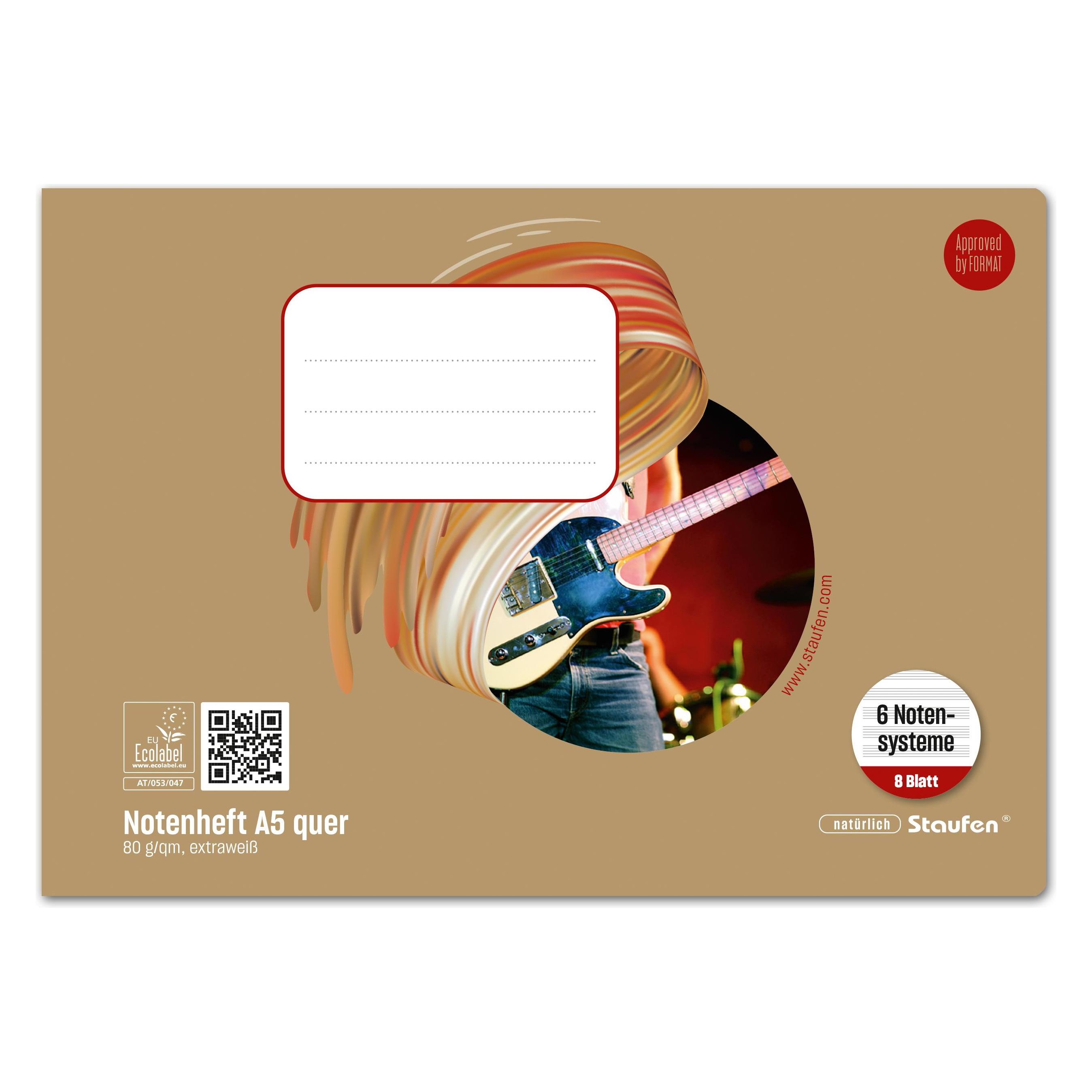 Ursus Notenheft (A5, Liniert, Weicher Einband) (40508006)