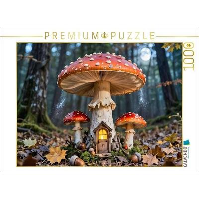 CALVENDO Puzzle Das geheime Haus im Pilz | 1000 Teile Lege-Größe 64 × 48 cm Foto-Puzzle für glückliche Stunden