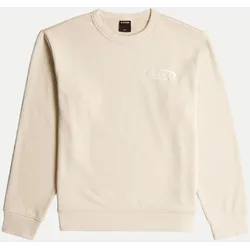 Sweatshirt mit Logo Beige L