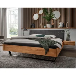 Massivholz »La Dolce Vita XIV« Wildeiche Massivholzbett 140x220 cm