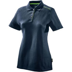 Festool Arbeitsshirt Poloshirt Damen, 577297, Poloshirt, Polokragen, blau, Größe M
