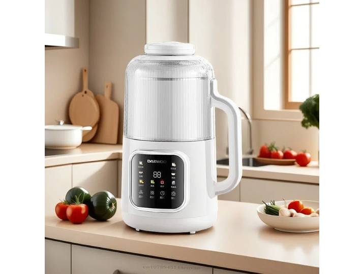 DAEWOO Machine à lait de soja électrique 220V 1000ML capacité Mini mélangeur alimentaire mélangeur multifonction chaleur automatique Machine à lait de soja DY-SM09