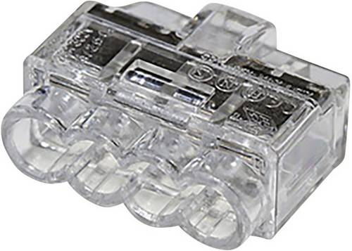 HellermannTyton 148-90038 HCPM-4 Verbindungsklemme flexibel: 1-2.5mm² starr: 0.5-2.5mm² Polzahl: 4 Transparent