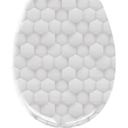 Kleine Wolke WC-Sitz Honey Silbergrau 37x45 cm