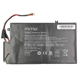 Mitsu BATTERY BC/HP-ENVY4 (HP 3200 MAH 48 WH) - Batterie (4 Zellen, 3500 mAh), Notebook Akku, Schwarz