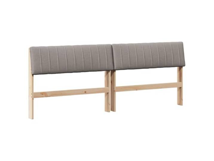 KTHLBRH Gepolstertes Kopfteil aus massivem Kiefer, 200 cm, Taupe Modernes Design, Schaumstoffbeschichtung, leicht zu reinigen, sorgfältige Verarbeitung, robustes Holz