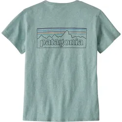Patagonia W's P-6 Logo Responsibili Damen T-Shirt p-6 outline: virtually blue XL