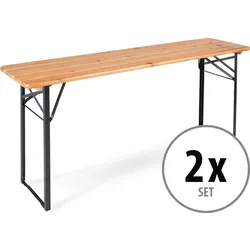 Stagecaptain BBT-180 Hirschgarten Bierzelttisch 177 cm Natur 2x Set