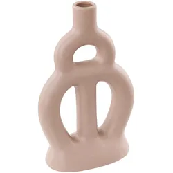 BLUMENVASE Porzellan beige Kozani