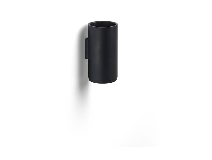 Zahnputzbecher ZONE DENMARK Rim , schwarz, H:14cm, Kunststoff, Metall, Zahnputzbecher, Zahnputzbecher