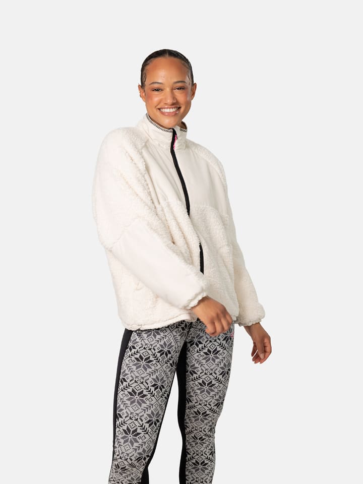 KARI TRAA Fleecejacke "Olivia" in Weiß - XL