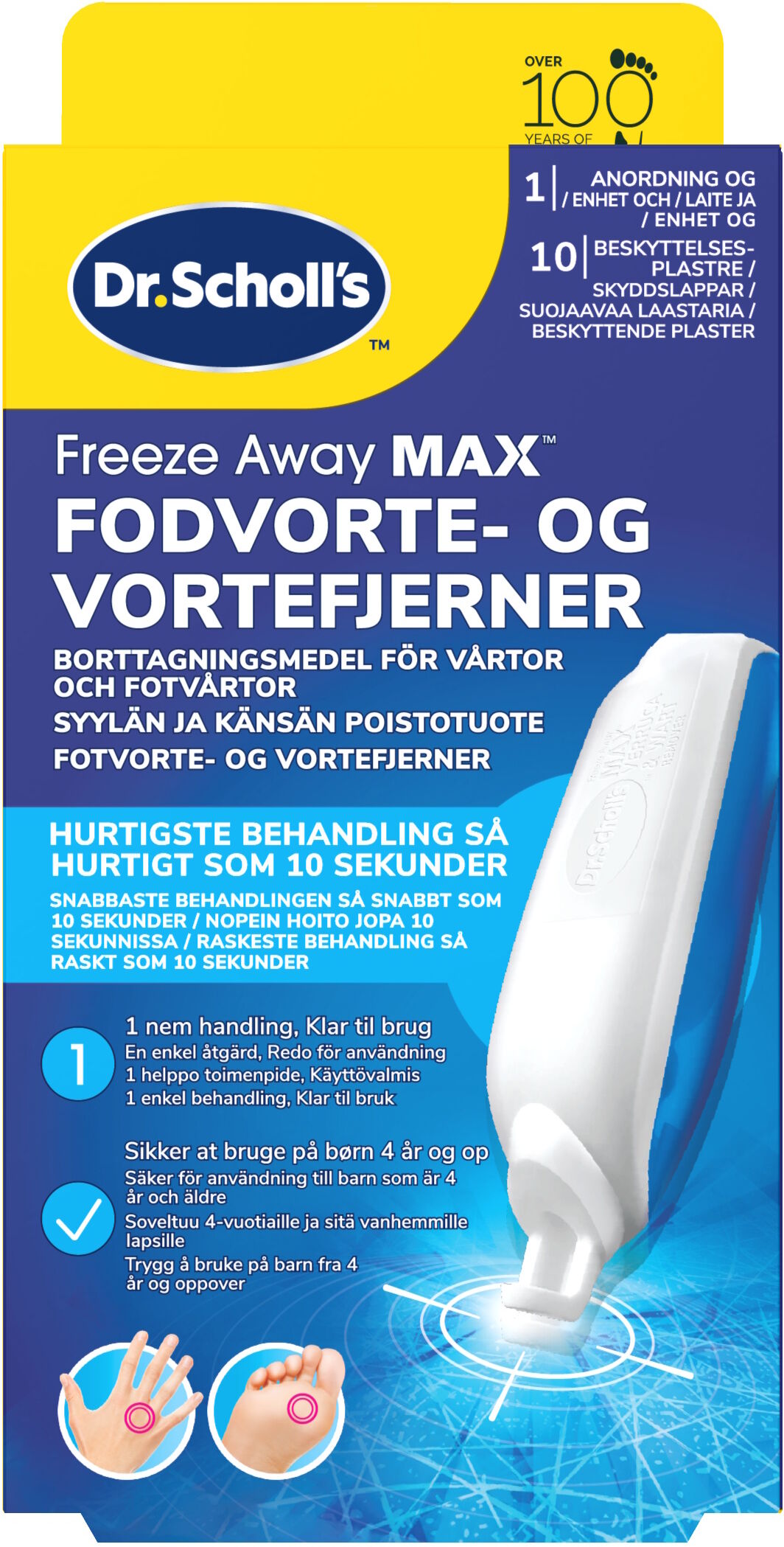 Scholl Freezeaway Max Wart & Verruca Medicinsk udstyr 1 stk