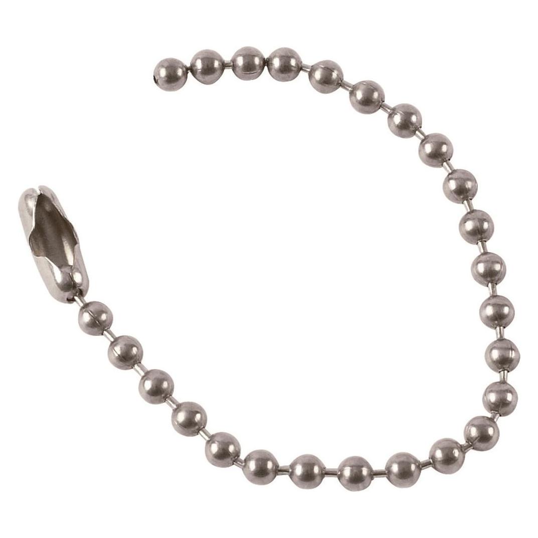 Brady BEADED LINK CHAIN L114MM NICKEL PK100, Kugelkette (100 Stück) (227120)