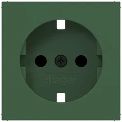 Hager WAS7200C10 Zentralstück für Steckdose SCHUKO, erh. BS, A.x/C.x, forest, matt