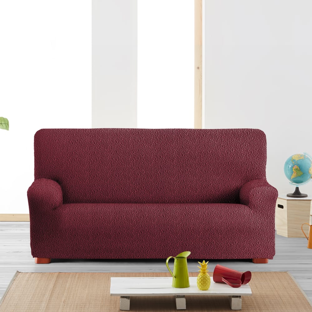 Eysa Funda de sofá 2 plazas elástica burdeos 140 - 200 cm