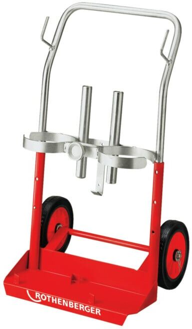 Chariot Rothenberger pour le transport de bouteilles de gaz de 5 et 10 litres (35354)
