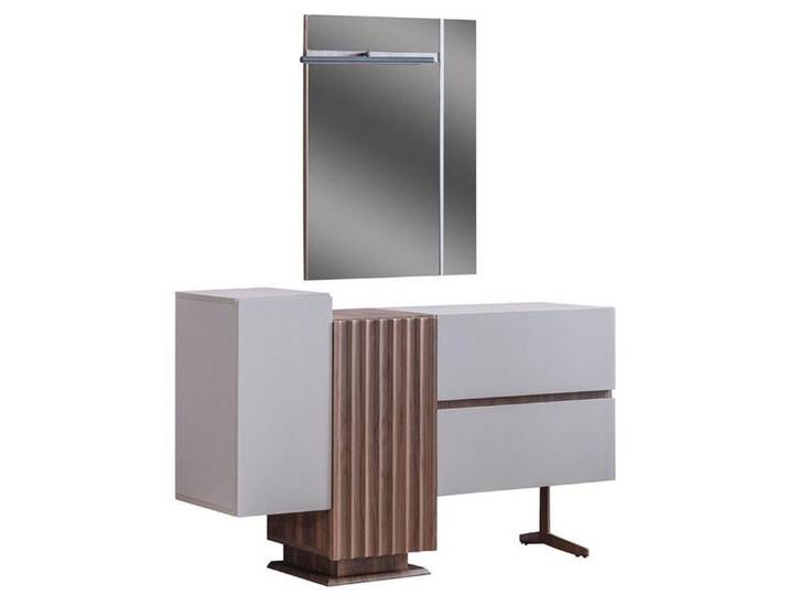 Xlmoebel Schminktisch Moderne graue Möbel mit Schminktisch und Spiegel (Schminktisch mit Spiegel, 1-St., Schminktisch mit Spiegel), Hergestellt in Europa