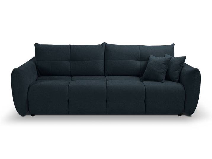 Masseno Sofa MODA mit Schlaffunktion und Bettkasten, Ausziehbares Bettsofa - Blau, WIND 77