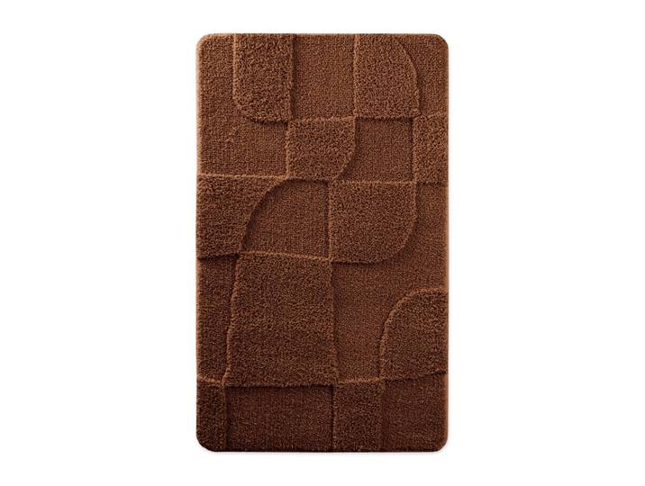 Tapis de bain à relief marron 70x120