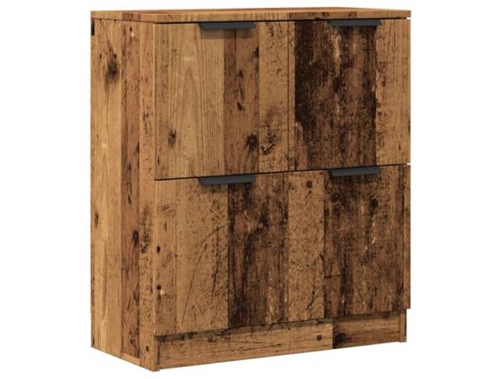 KGFHERENB Sideboard Altholz-Optik 60x30x70 cm Kommode Holzwerkstoff Kompakter Beistellschrank in Altholz-Optik bietet praktischen Stauraum für Wohnzimmer, Flur oder Schlafzimmer.