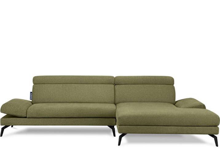 KONSIMO® Ecksofa RENAR Ecksofa, bewegliche Armlehnen,bewegliche Kopfstützen,hohe Beine,Loft-Stil