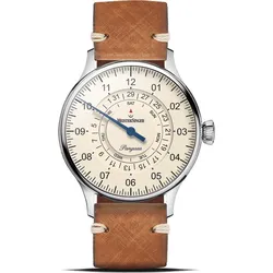 Meistersinger Klassik Plus Pangaea Day Date PDD903_SVSL03 - elfenbein,braun - 40mm