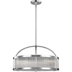 Elstead Lighting Paulson 6-flammige Pendelleuchte in Chrom für Bad und Wohnraum