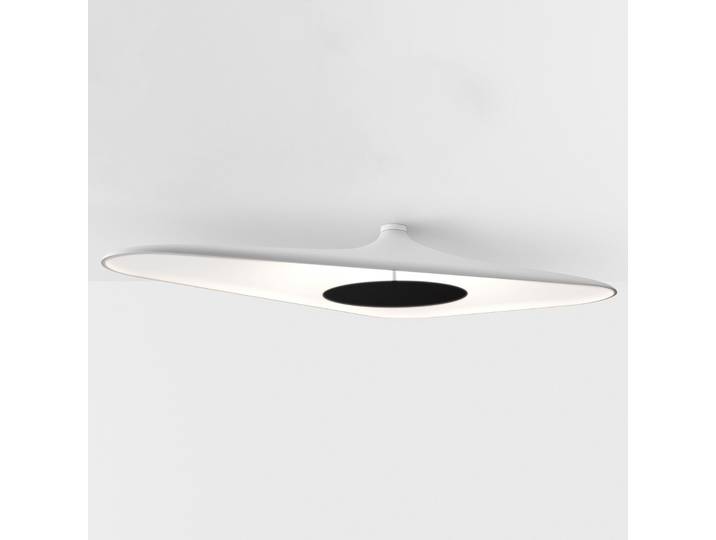 Soleil Noir Plafonnier H18,5 Blanc - Luceplan - Salon / séjour - Design - Plastique - Semi-encastré