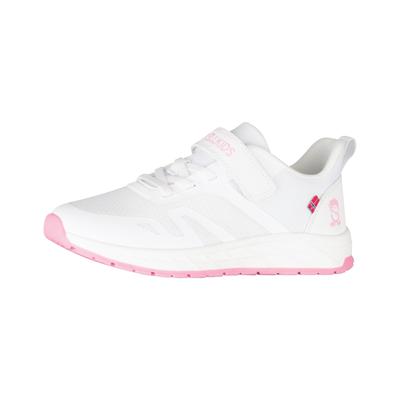 Outdoorschuh TROLLKIDS "Kids Alesund Sneaker", Kinder, Gr. 26, Synthetik, pink (weiß, peony rose), Schuhe Outdoorschuh, Auch für Hallensport geeignet