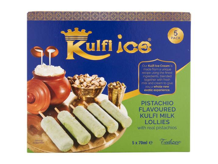 Kulfi Ice bâtonnets de glace saveur pistache 5 x 70 ml