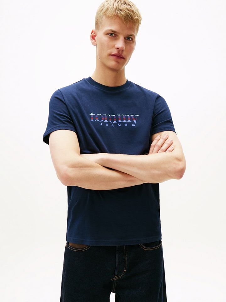 TOMMY JEANS Shirt in Dunkelblau - M