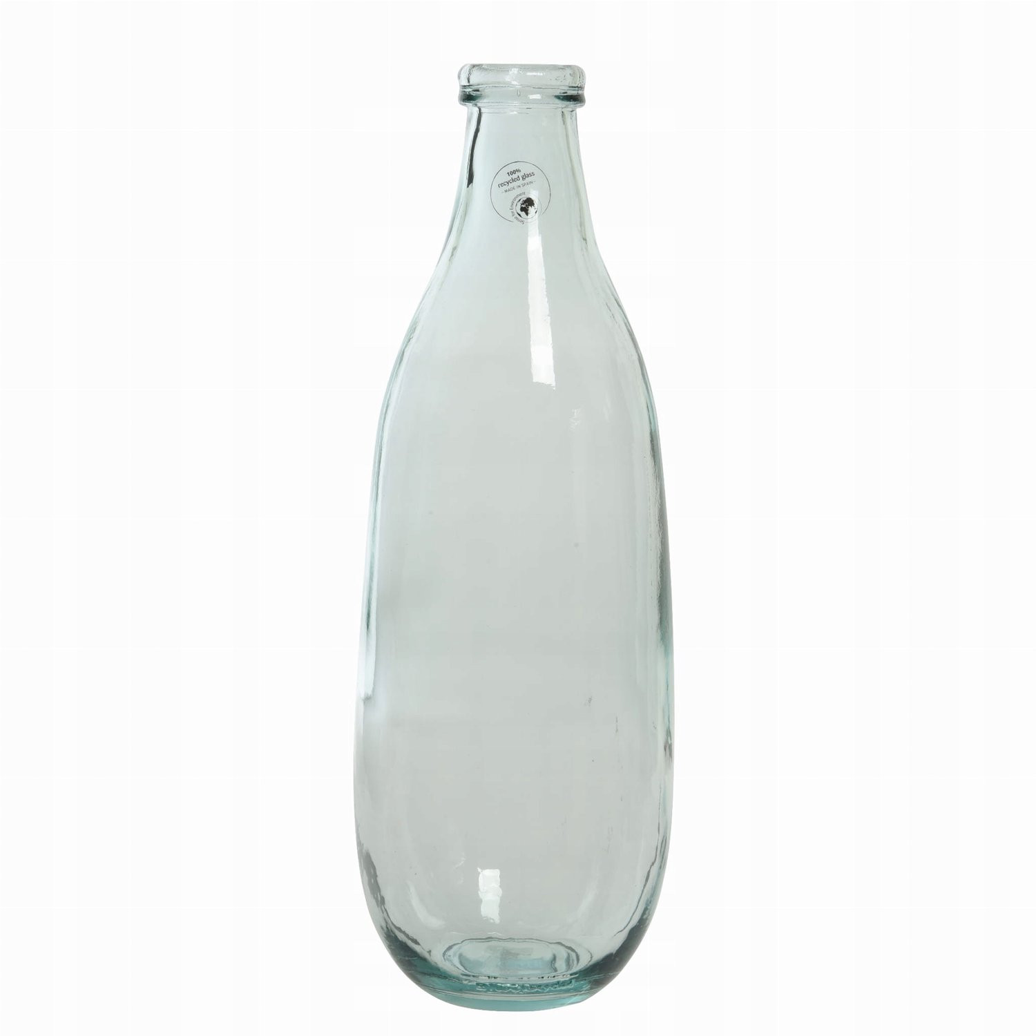 Transparante glazen vaas voor decoratie - Hoogte: 40 cm