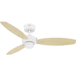 Westinghouse Jet II Deckenventilator   Flügelfarbe: Ahorn Gehäusefarbe (Details): Weiß