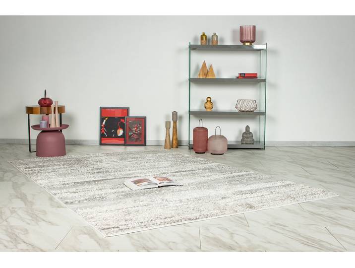 Kurzflorteppich Catcher 525 Silber 200 x 290cm Polyester