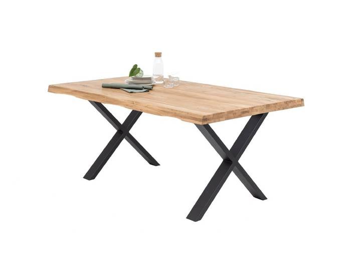 Esstisch Baumkantenoptik 200 cm massiv Eiche - TELMA