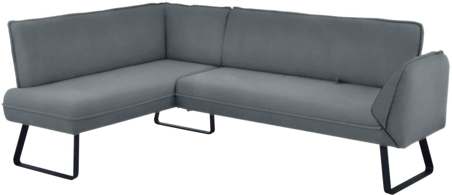 K+W Komfort & Wohnen "Drive" mit Seitenteilverstellung am langem Schenkel zur Sitzplatzerweiterung aqua 54 B/H/T: 91cm x 68cm, Leder CLOUD, langer Schenkel rechts