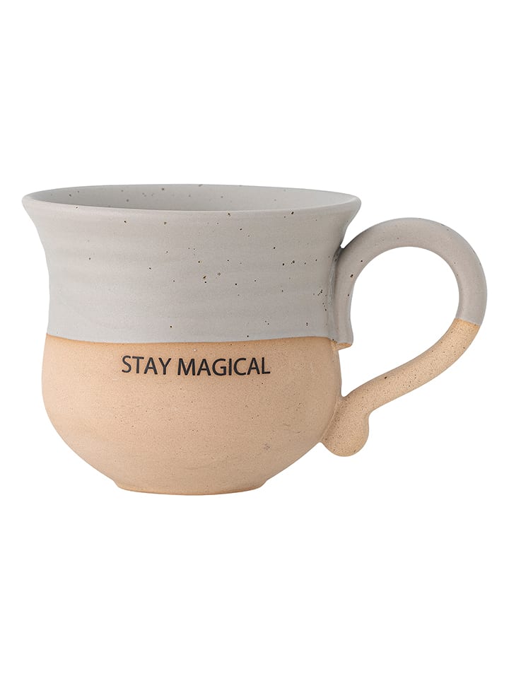 Bloomingville Tasse "Claire" in Hellgrau/ Beige - 450 ml - onesize