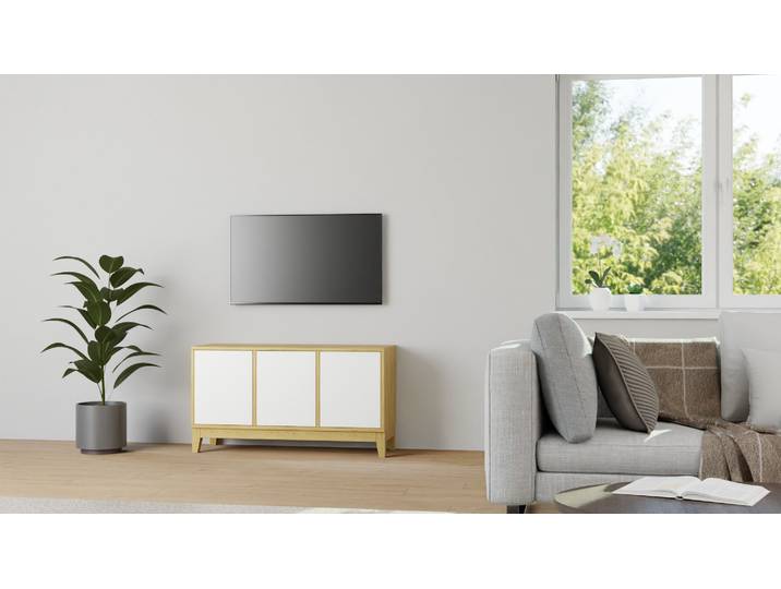 Schlichtes Sideboard nach Maß – gratis Magazin Eiche Natur geölt